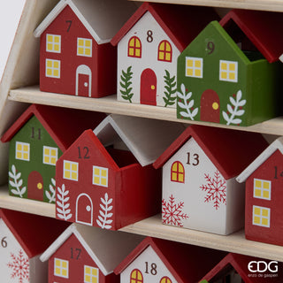 EDG Enzo De Gasperi Decorazione Natalizia Casetta dell' Avvento con Musica led e Movimento
