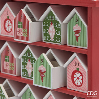 EDG Enzo De Gasperi Decoro Casetta Avvento H38,5 cm in Legno