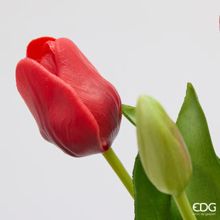 EDG Enzo De Gasperi Bouquet di Tulipani Real Touch x7 H30 cm Rosso