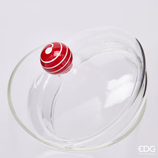 EDG Enzo de Gasperi Contenitore Natalizio Agrifoglio H19.5 cm