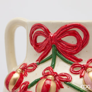 EDG Enzo De Gasperi Vase Pin Décor Amphore H25 cm