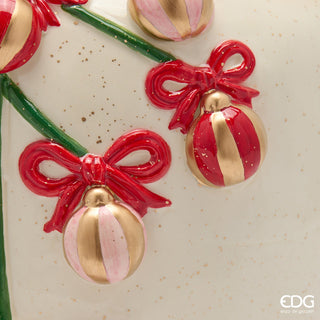EDG Enzo De Gasperi Vase Pin Décor Amphore H25 cm