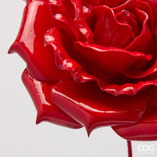 EDG Enzo De Gasperi Rama Artificial de Rosa Velvet con Hojas H45 cm