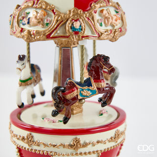 EDG Enzo De Gasperi Carillon Cavallo H18,5 cm in Resina