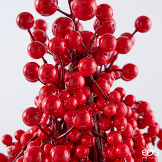 EDG Enzo De Gasperi Decoro Alberello di Natale con Bacche H74 cm