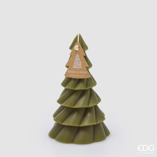 EDG Enzo De Gasperi Candela Pino Strati Verde H18 Cm