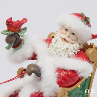 EDG Enzo De Gasperi Decoro Babbo Slitta Led H28