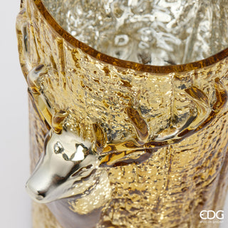 EDG Enzo De Gasperi Vase Renne Cylindre H32 cm