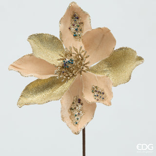 EDG Enzo De Gasperi Magnolia Tak Goud Velvet H47 cm