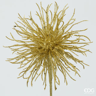 EDG Enzo De Gasperi Branche Pompon Paillettes Or H60 cm