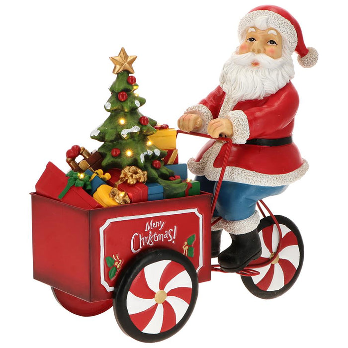 Timstor Triciclo in Metallo di Babbo Natale
