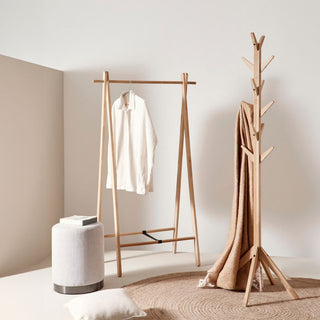 Andrea Bizzotto Daiki Slim Coat Stand H169 cm in Wood