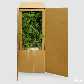 EDG Enzo De Gasperi Pianta Artificiale Ficus Beniamino Vogue con Vaso H244 cm