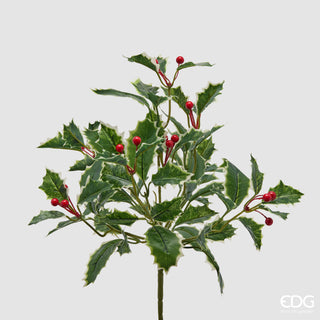 EDG Enzo De Gasperi Cespuglio Natalizio di Agrifoglio Artificiale H40 cm