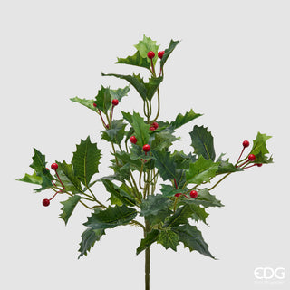 EDG Enzo De Gasperi Cespuglio Natalizio di Agrifoglio Artificiale H40 cm Verde