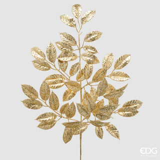 EDG Enzo De Gasperi Ramo di Faggio Glitterato H80 cm Oro