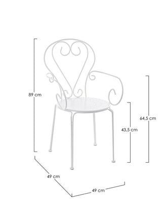 Andrea Bizzotto Etienne Outdoor Garden Set White