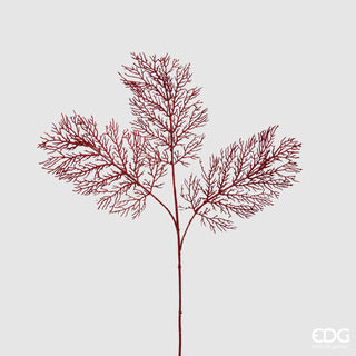 EDG Enzo De Gasperi Coral Branch Olis Glitter H75 cm Red