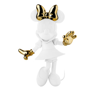 Leblon Delienne Minnie Welcome Bianco Opaco e Oro H31 cm