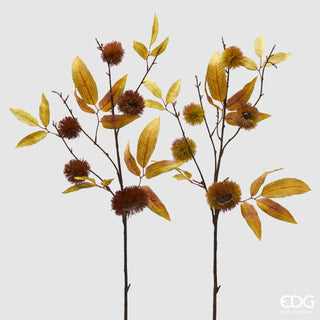 EDG Enzo De Gasperi Set 2 Rami Artificiali di Castagno con Foglie H98 cm