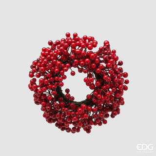 EDG Enzo De Gasperi Corona di Bacche Natalizia D22 cm