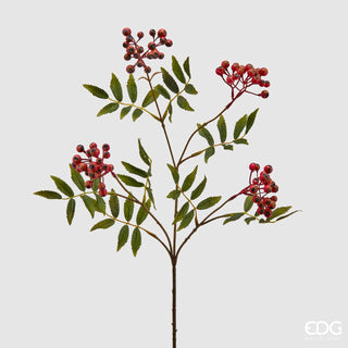 EDG Enzo De Gasperi Christmas Branch Glory Berries H70 cm Dark Red