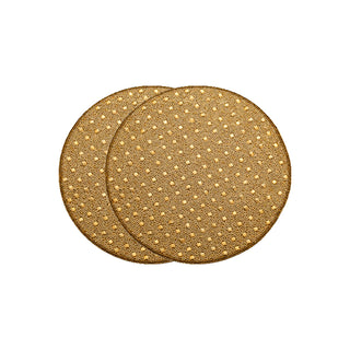 Lamart Set 2 Tovagliette Natalizie con Perline D35 cm