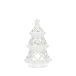 Hervit Christmas Teacup Holder in Perforated Porcelain H20 cm