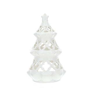 Hervit Christmas Teacup Holder in Perforated Porcelain H23 cm
