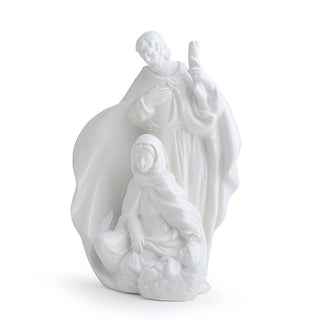 Hervit Holy Family in White Porcelain H16 cm