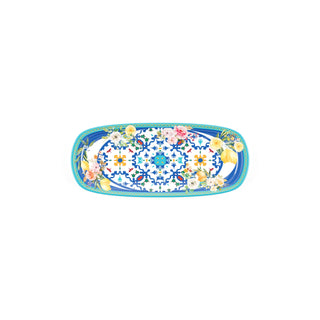 Guzzini Flower&amp;Lemon Rectangular Tray in Melamine