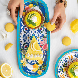 Guzzini Flower&amp;Lemon Rectangular Tray in Melamine