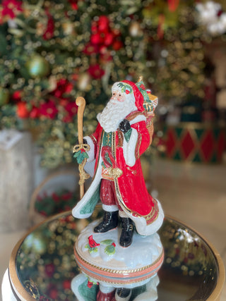 Lamart Statua Babbo Natale In Porcellana H35 cm