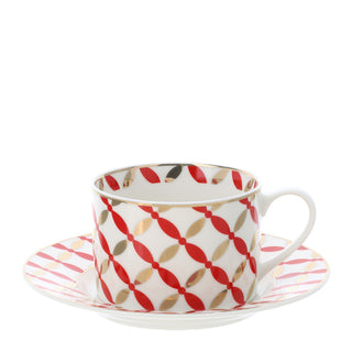 Hervit Christmas Porcelain Tea Cup 8.5x6 cm