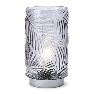 Hervit Smoked Fern Lamp in Glass D14.5x26 cm
