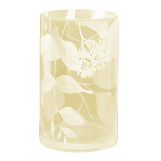 Hervit Botanic Vase in White Glass D12x20 cm