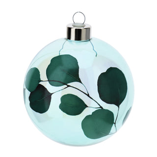Hervit Botanic Bola de Navidad de Cristal Verde D10 cm
