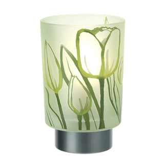 Hervit Creations Lampada in Vetro Tulip 10x16 cm Verde