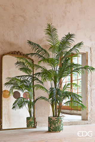 EDG Enzo De Gasperi Pianta Artificiale Palma Areca Vogue con Vaso H250 cm