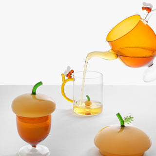 Ichendorf Milano Acorns Acorn Stand in Borosilicate Glass