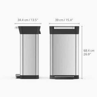 Joseph&Joseph Compattatore per Rifiuti Titan 30L in Acciaio Inox