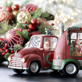 Hervit Creations Pick Up di Babbo Natale con Led