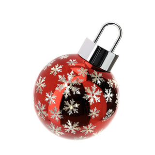 Hervit Creations Sfera in Vetro con Led D15 cm Rosso