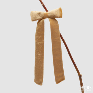 EDG Enzo De Gasperi Fiocco in Velluto con Clip Oro H30 cm