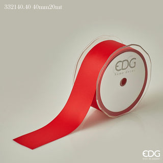 EDG Enzo de Gasperi Double Satin Ribbon 40mm 20m Red