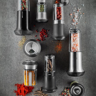 Gefu Salt or Pepper Grinder X-Plosion M in Stainless Steel