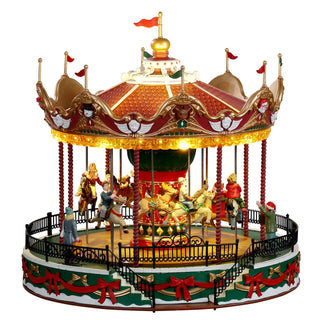 Lemax Santa Claus Carousel Mobile Animated Lights and Sounds