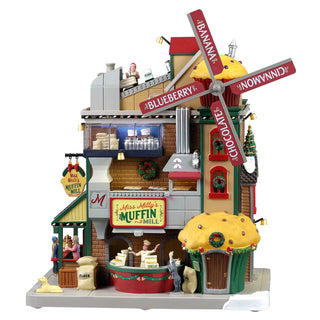 Lemax Collections Il Mulino per Muffin della Signorina Milly Movimento Luci e Suoni