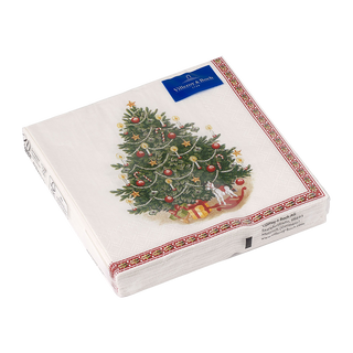 Villeroy & Boch Winter Specials Tovaglioli L'Albero di Natale 33x33 cm 20 Pezzi