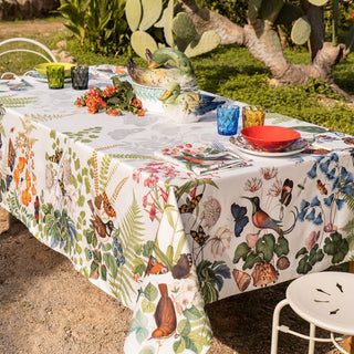 The Napking Tablecloth Flamingo 180x270 cm in Satin